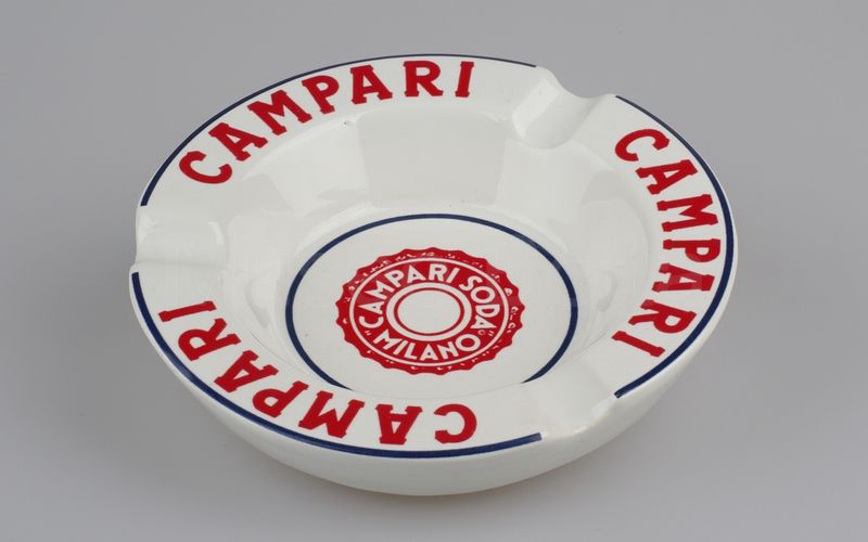 CAMPARI - CAMPARI SODA MILANO posacenere rotondo con tappo al centro