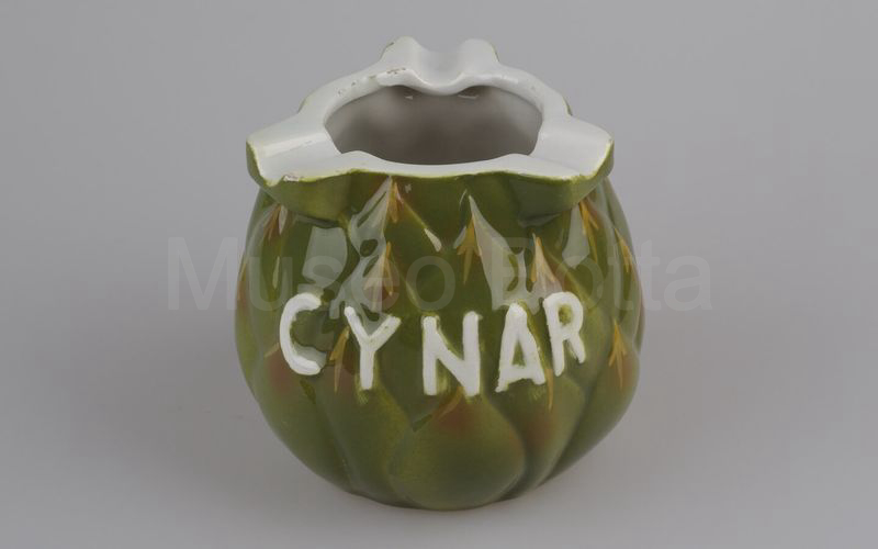 CYNAR posacenere a forma di carciofo 4 (scritta in rilievo)