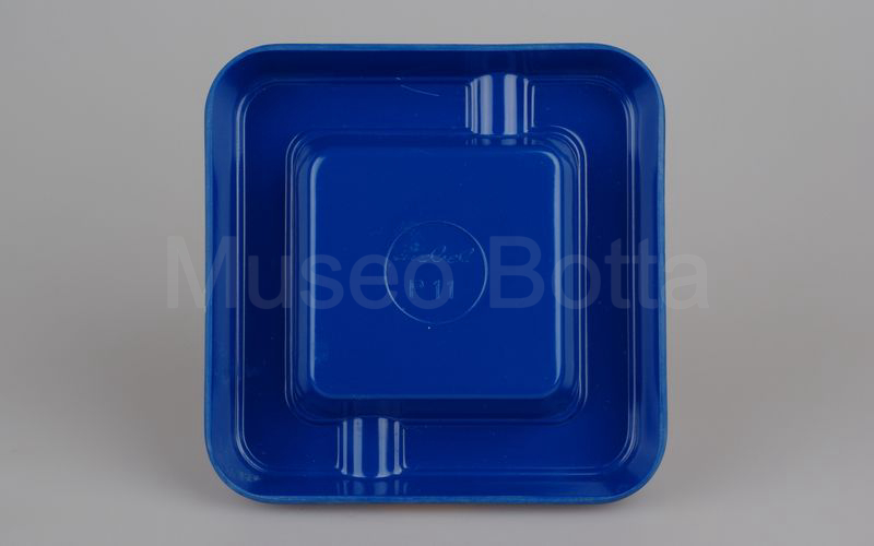 OLIOFIAT posacenere quadrato blu