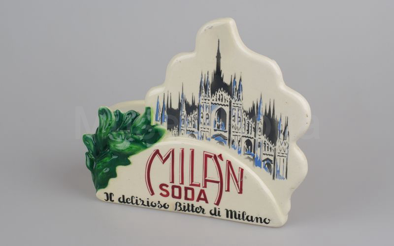 MILAN SODA - IL DELIZIOSO BITTER DI MILANO espositore in ceramica