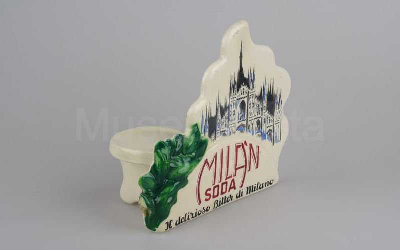 MILAN SODA - IL DELIZIOSO BITTER DI MILANO espositore in ceramica