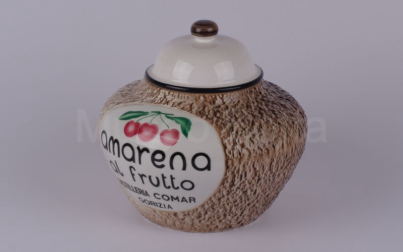 AMARENA AL FRUTTO DISTILLERIA COMAR GORIZIA vaso in ceramica