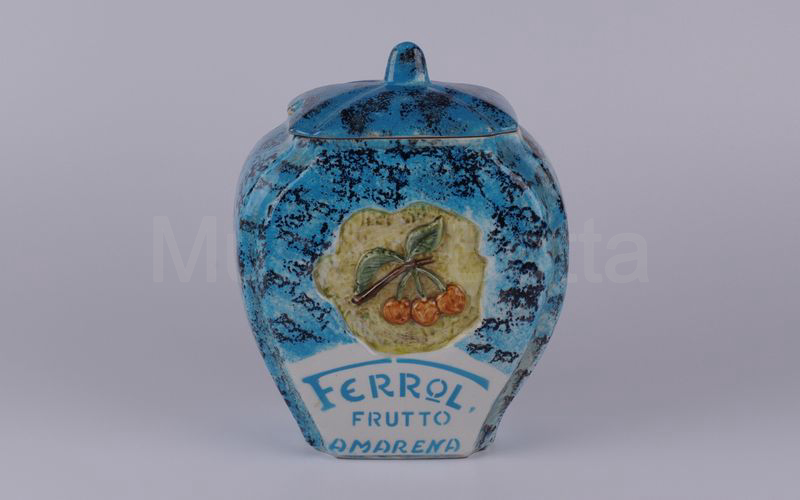 FERROL FRUTTO AMARENA vaso in ceramica marmorizzato