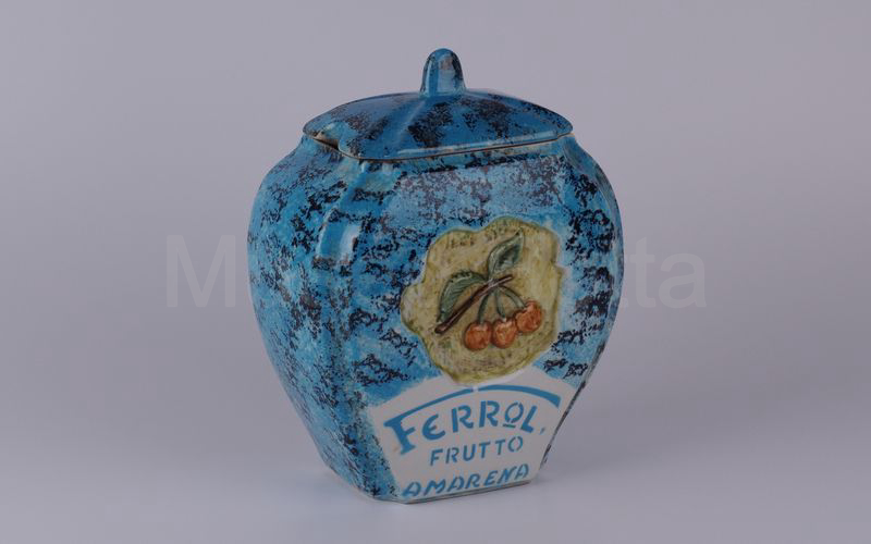 FERROL FRUTTO AMARENA vaso in ceramica marmorizzato