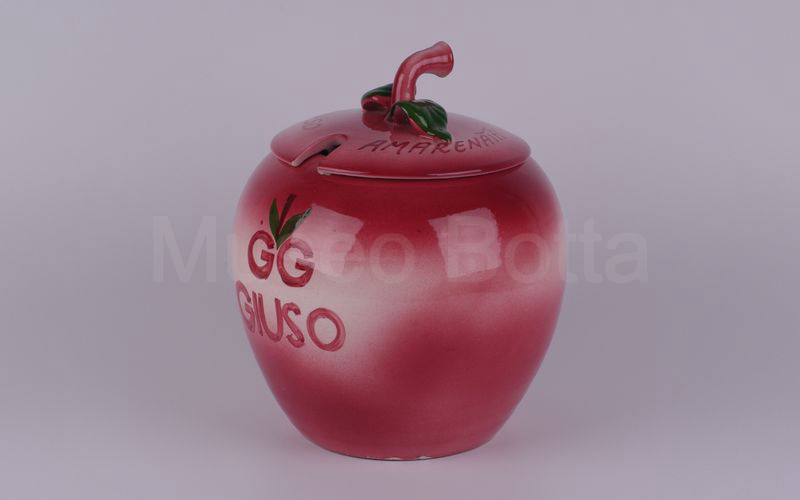 GG GIUSO / GIUSO AMARENATA vaso in ceramica a forma di amarena