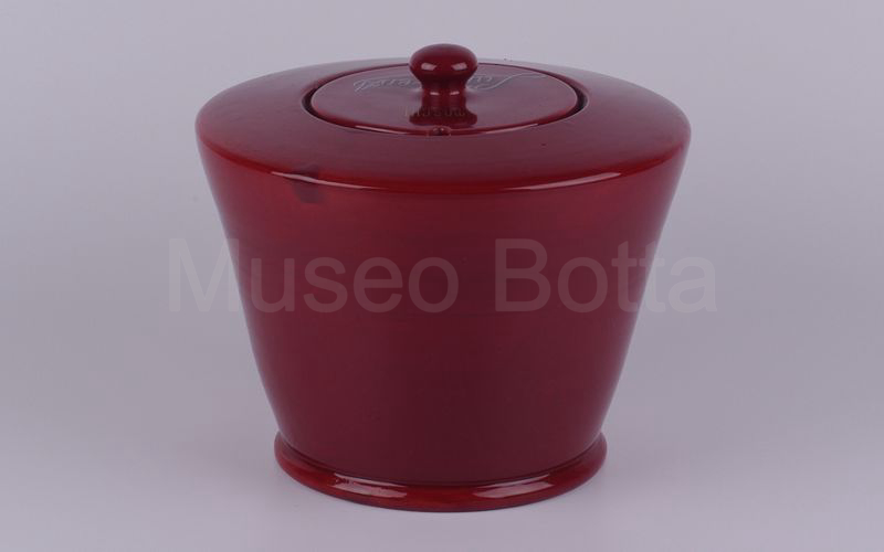 TOSCHI L'AMARENA vaso conico in ceramica bordeaux