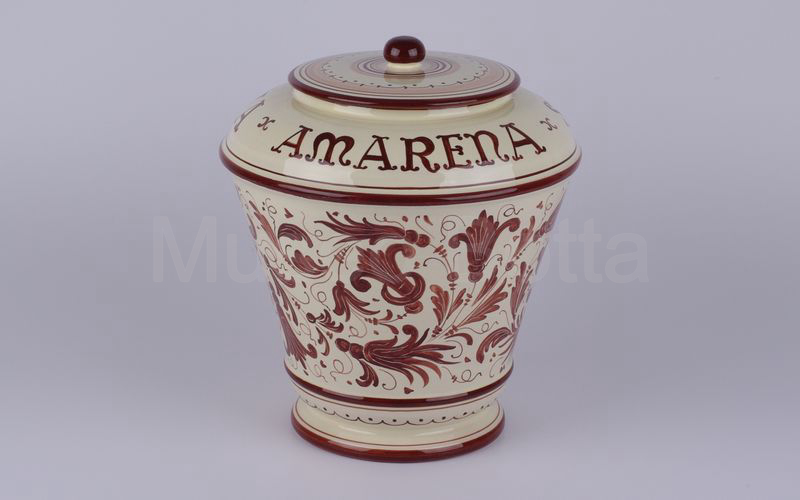 AMARENA SANLEY VIGNOLA vaso in ceramica beige-marrone