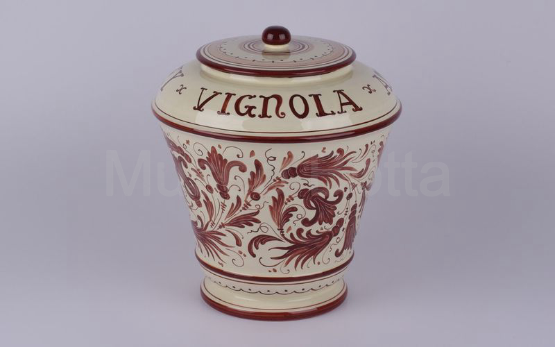 AMARENA SANLEY VIGNOLA vaso in ceramica beige-marrone