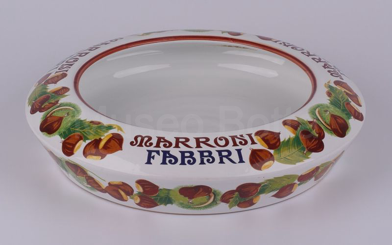 MARRONI FABBRI vassoio in ceramica per marron glacé