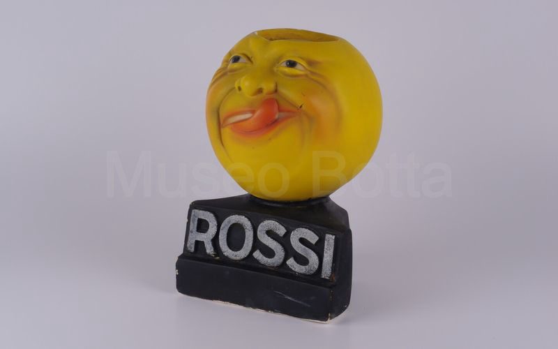 ROSSI espositore portabottiglia a testa di arancia in gesso