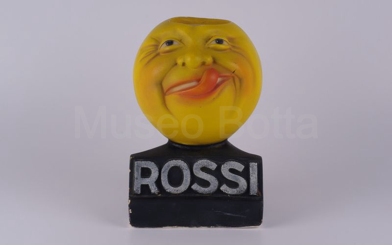 ROSSI espositore portabottiglia a testa di arancia in gesso