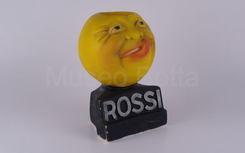 ROSSI espositore portabottiglia a testa di arancia in gesso