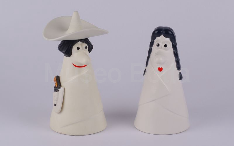 LAVAZZA Caballero e Carmencita in ceramica (centenario Lavazza)