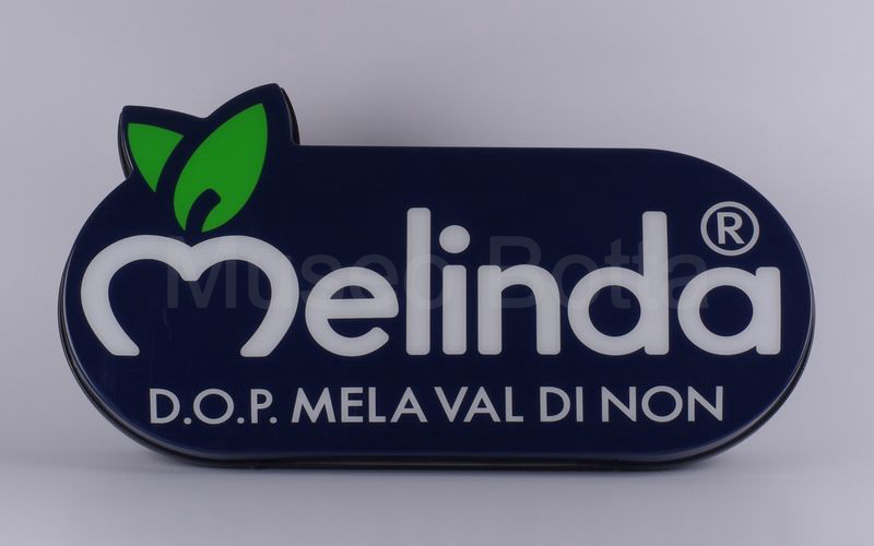 MELINDA® / D.O.P. MELA VAL DI NON insegna luminosa blu