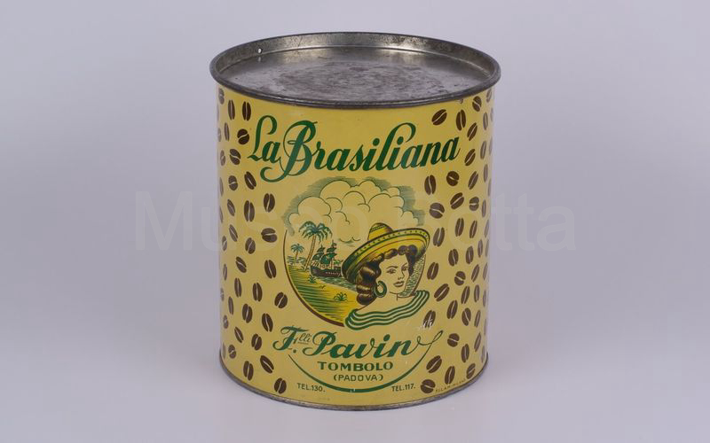 LA BRASILIANA F.LLI PAVIN barattolo cilindrico in latta