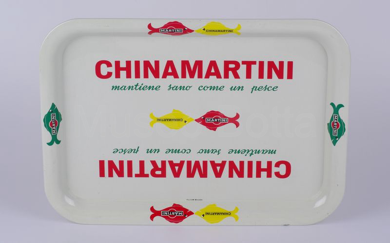 CHINAMARTINI - MANTIENE SANO COME UN PESCE vassoio rettangolare in latta