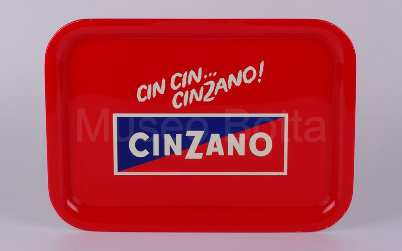 CIN CIN ... CINZANO! CINZANO vassoio rettangolare in latta