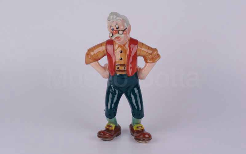 WALT DISNEY Geppetto in ceramica (Zaccagnini)