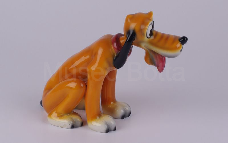 WALT DISNEY Pluto seduto in ceramica (Zaccagnini)