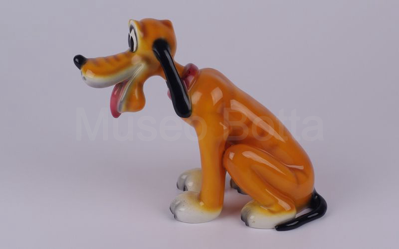 WALT DISNEY Pluto seduto in ceramica (Zaccagnini)