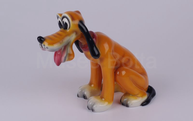 WALT DISNEY Pluto seduto in ceramica (Zaccagnini)