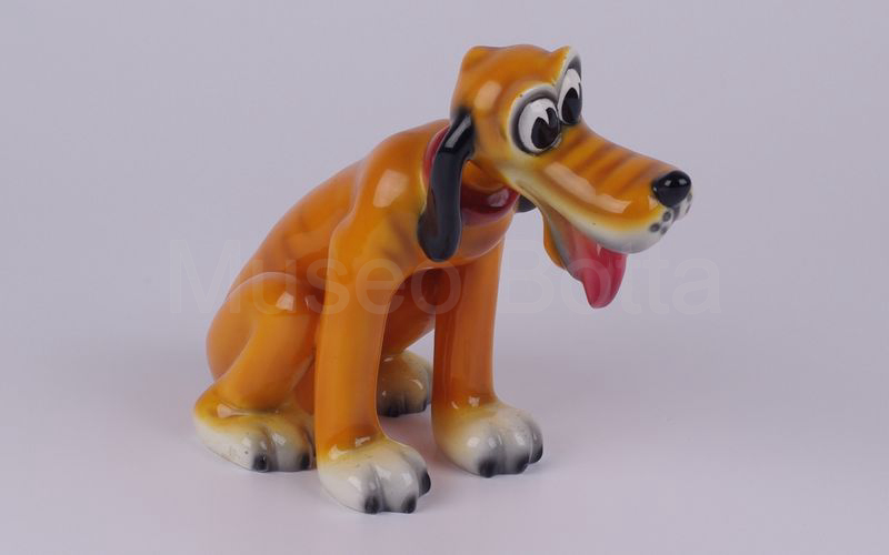 WALT DISNEY Pluto seduto in ceramica (Zaccagnini)