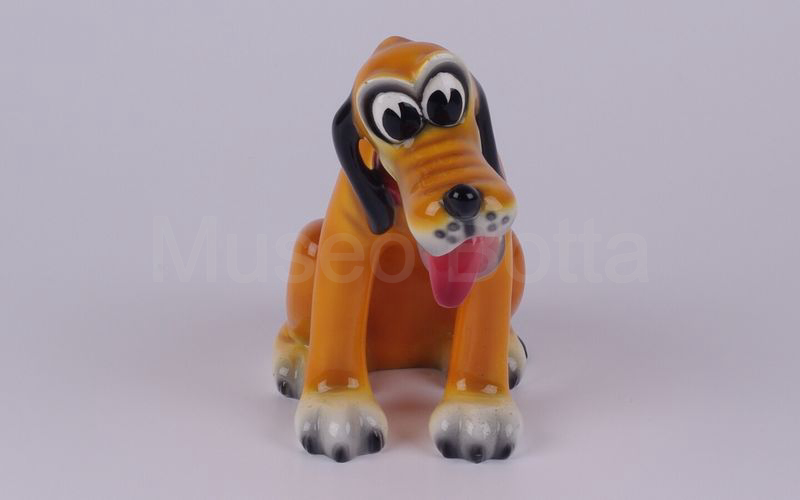 WALT DISNEY Pluto seduto in ceramica (Zaccagnini)