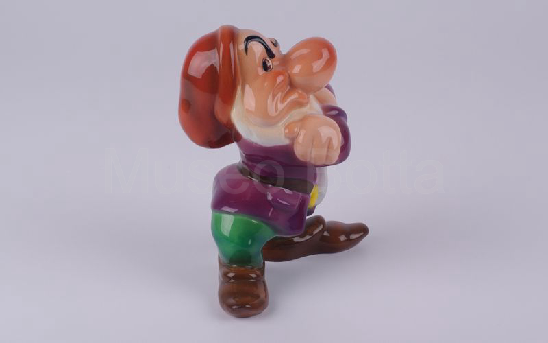 WALT DISNEY Brontolo in ceramica H cm 15,8 (Zaccagnini)