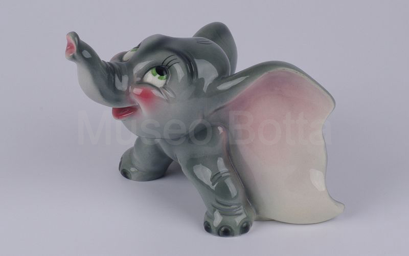 WALT DISNEY Dumbo seduto in ceramica (Zaccagnini)