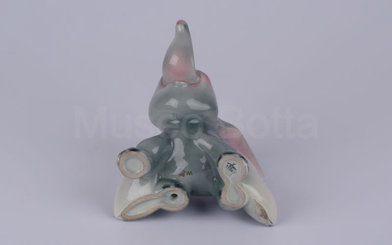 WALT DISNEY Dumbo seduto in ceramica (Zaccagnini)