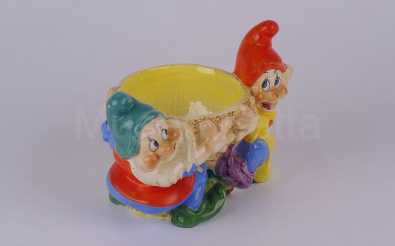 WALT DISNEY Gongolo e Cucciolo in ceramica con coppa (Zaccagnini)