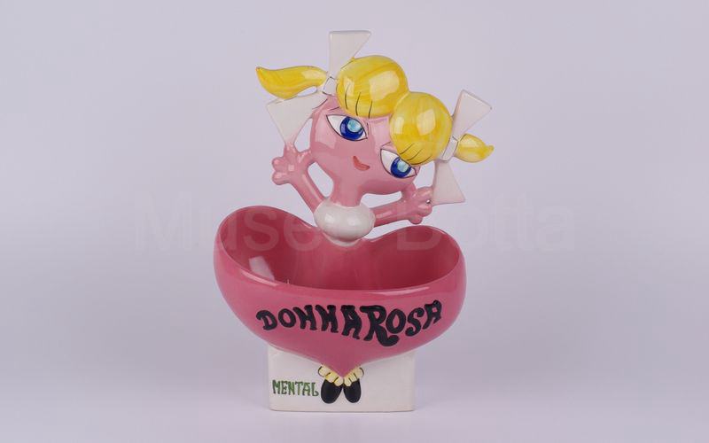 DONNA ROSA - MENTAL espositore in ceramica