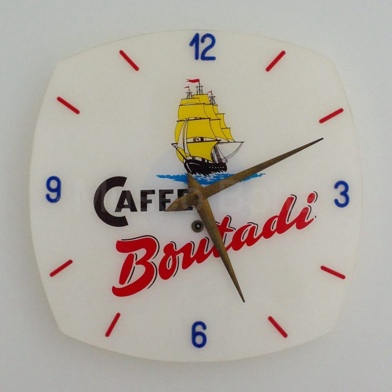 CAFFÈ BONTADI orologio da parete in plexiglas con veliero