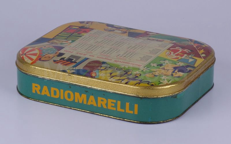 PERUGINA - RADIOMARELLI AUGURA UN FELICE 1956 scatola in latta