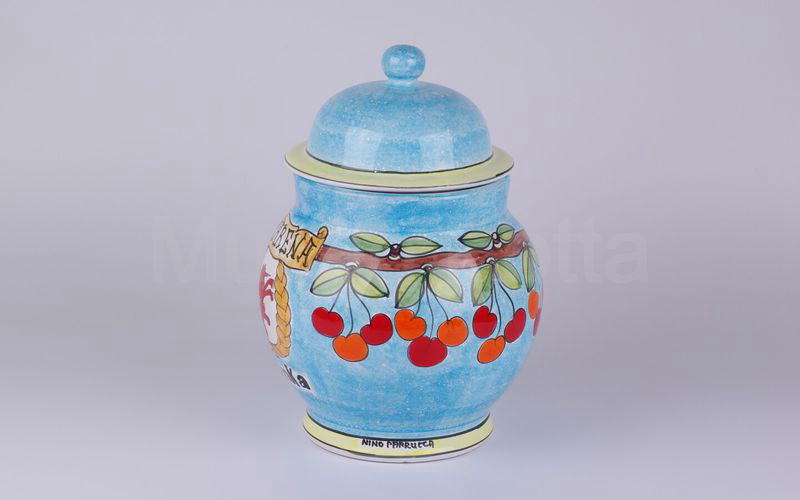 AMARENA ELENKA vaso in ceramica azzurro