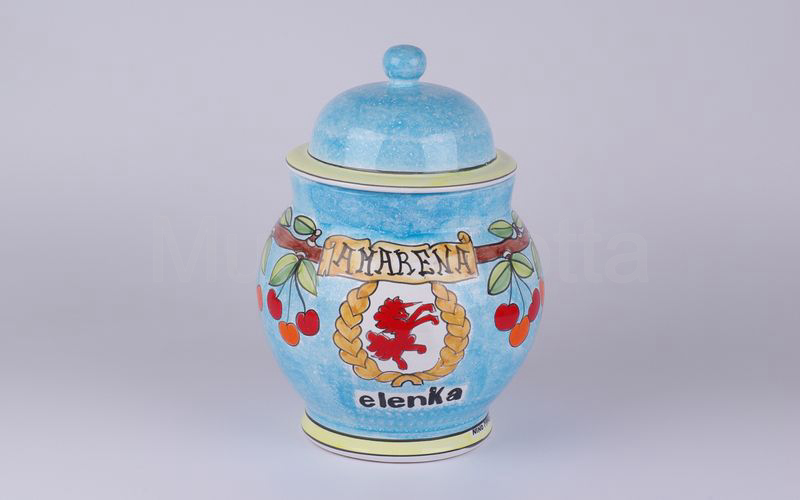 AMARENA ELENKA vaso in ceramica azzurro