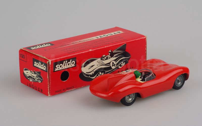 SOLIDO (100-6b) Jaguar D Type 1954 Le Mans rosso arancio vivo