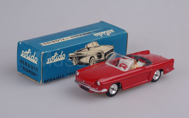 SOLIDO (109-2) Renault Floride cabriolet 1959-1961 rosso lampone sostenuto