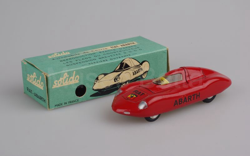 SOLIDO (113-1) Fiat Abarth da record 1957 rosso scuro