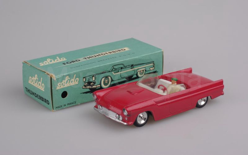 SOLIDO (113BIS-1) Ford Thunderbird cabriolet 1955/1957 rosa scuro