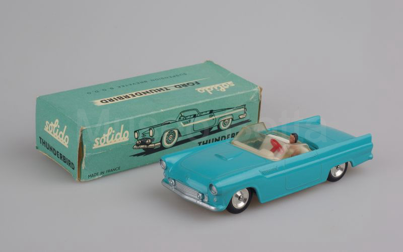 SOLIDO (113BIS-2) Ford Thunderbird cabriolet 1955/1957 azzurro turchese