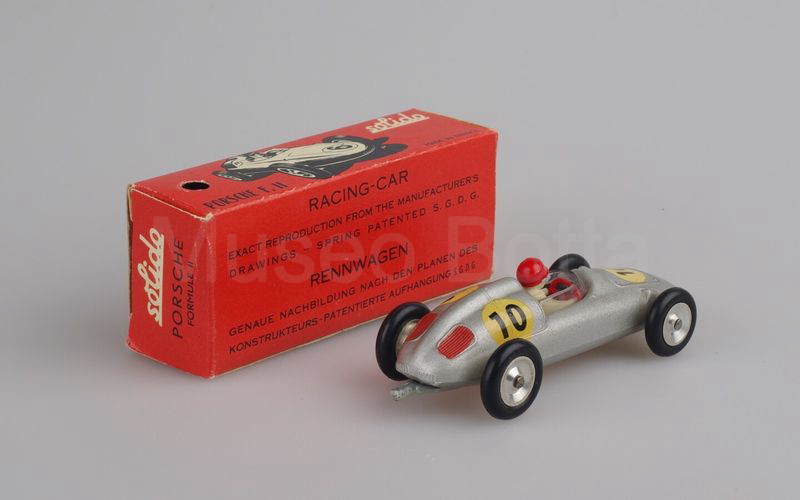 SOLIDO (117-1A) Porsche F. 2 1960 argento griglie rosse