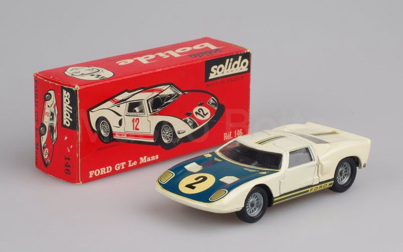 SOLIDO (146-2b) Ford GT40 Le Mans 1964 bianco interni neri