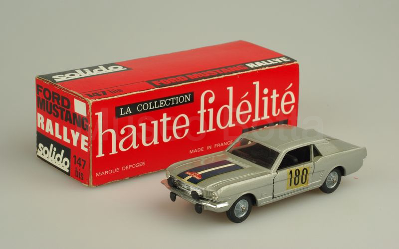 SOLIDO (147bis-1b) Ford Mustang 1964 Rallye grigio metallizzato