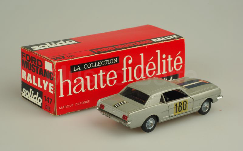 SOLIDO (147bis-1b) Ford Mustang 1964 Rallye grigio metallizzato