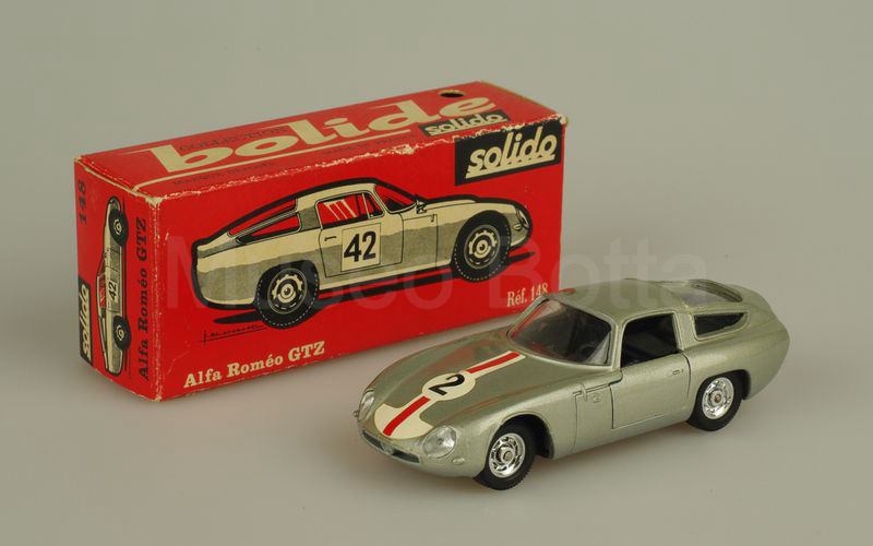 SOLIDO (148-1b) Alfa Romeo Giulia TZ Zagato 1963 grigio metallizzato