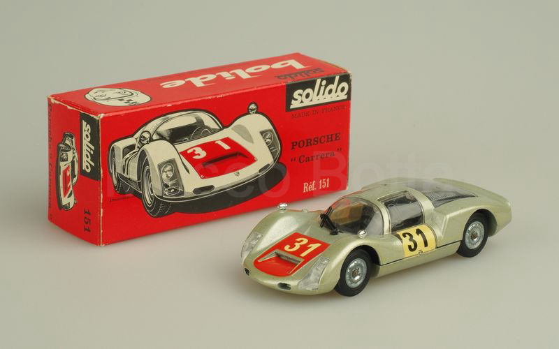 SOLIDO (151-2) Porsche Carrera 906-6 1966 grigio argento