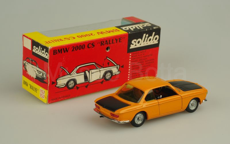 SOLIDO (157bis-4) BMW 2000 CS coupé 1965 Rallye arancio