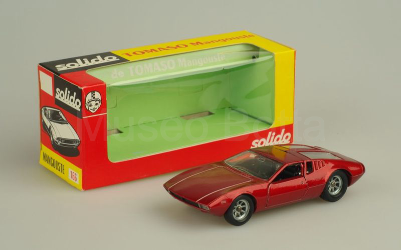 SOLIDO (166-1) De Tomaso Mangusta 1966 rosso scuro metallizzato