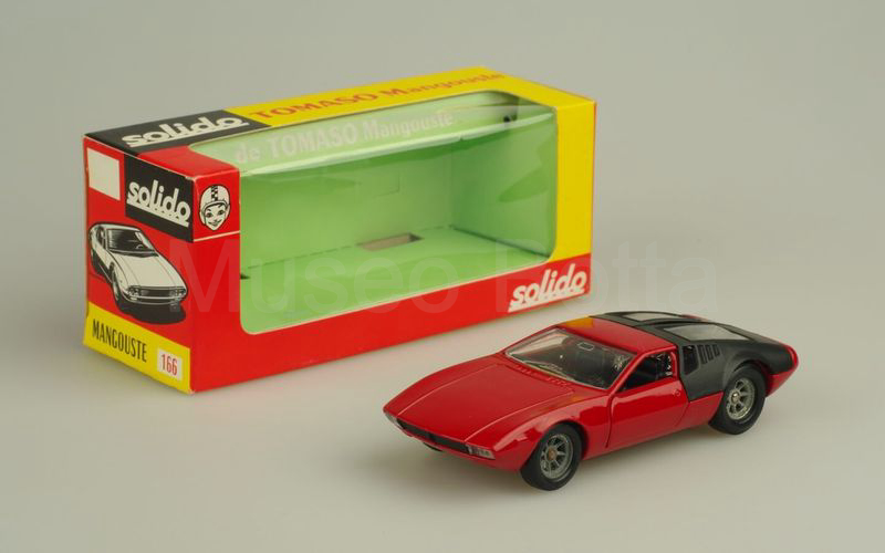 SOLIDO (166-2) De Tomaso Mangusta 1966 rosso scuro metallizzato/nero opaco